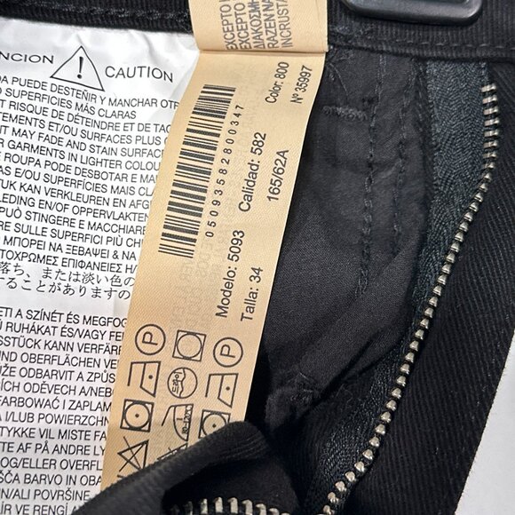 NWT Massimo‎ Duti Black Mid Rise Skinny Zipper Detail Jeans Size EUR 34/US 2 - Picture 12 of 16